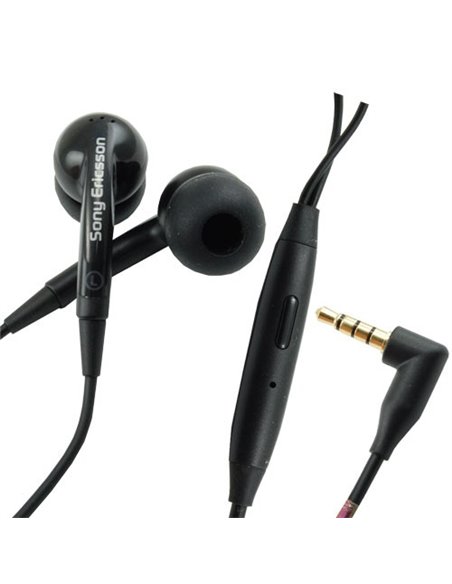 AURICOLARE STEREO ORIGINALE SONY JACK 3,5mm CON TASTO DI RISPOSTA per XPERIA RAY, XPERIA ACTIVE COLORE NERO MH-650 BULK