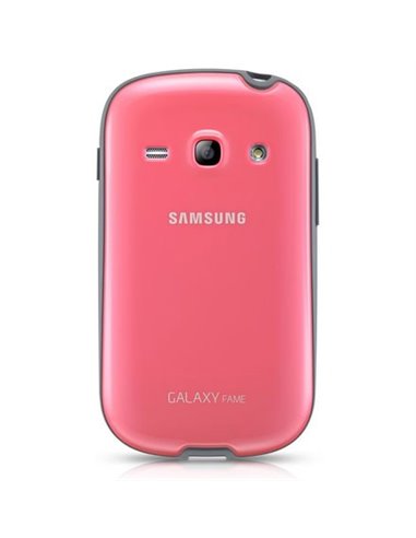 CUSTODIA BACK RIGIDA ORIGINALE SAMSUNG per S6810 GALAXY FAME, S6812 GALAXY FAME DUOS ROSA E GRIGIO EF-PS681BPEGWW BLISTER