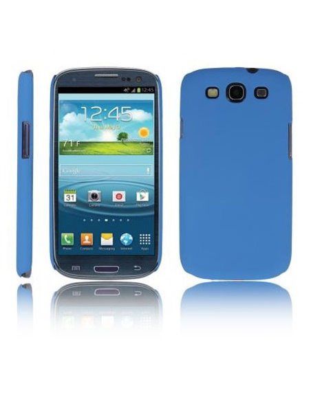 CUSTODIA BACK RIGIDA per SAMSUNG I9300 GALAXY S3, I9300i GALAXY S3 NEO COLORE AZZURRO