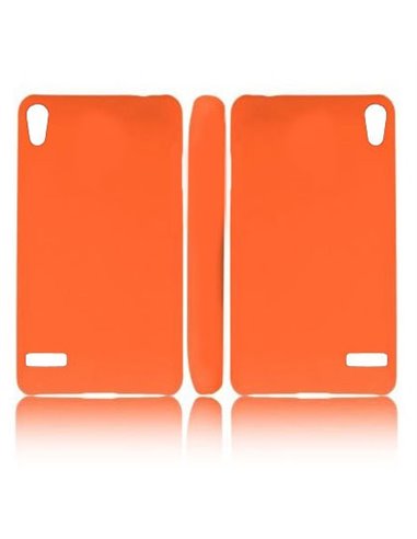 CUSTODIA BACK RIGIDA per HUAWEI ASCEND P6 COLORE ARANCIONE