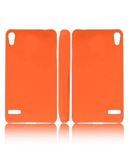 CUSTODIA BACK RIGIDA per HUAWEI ASCEND P6 COLORE ARANCIONE