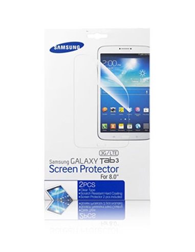 PELLICOLA PROTEGGI DISPLAY ORIGINALE SAMSUNG per GALAXY TAB 3 8.0 CONFEZIONE 2 PZ ET-FT310CTEGWW BLISTER