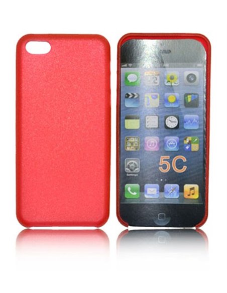 CUSTODIA BACK RIGIDA SLIM DA 0,35mm per APPLE IPHONE 5c COLORE ROSSO