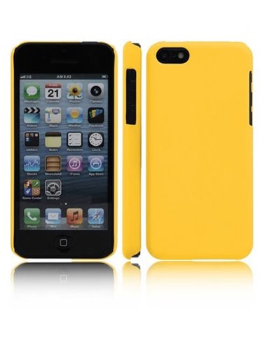 CUSTODIA BACK RIGIDA per APPLE IPHONE 5c COLORE GIALLO