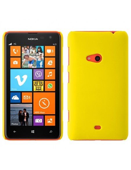 CUSTODIA BACK RIGIDA per NOKIA LUMIA 625 COLORE GIALLO