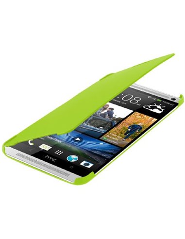 CUSTODIA FLIP ORIZZONTALE per HTC ONE MAX COLORE VERDE