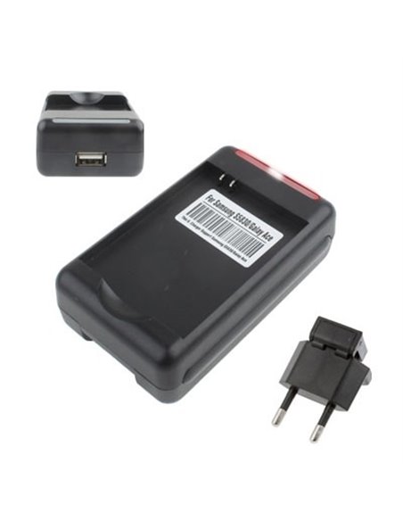 CARICATORE DA TAVOLO CON 1 PORTA USB per BATTERIA SAMSUNG GALAXY ACE, GALAXY FIT - SEGUE COMPATIBILITA'.. (VA07.S5830.USB)