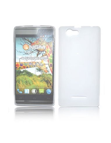 CUSTODIA GEL TPU SILICONE per NGM FORWARD YOUNG COLORE BIANCO