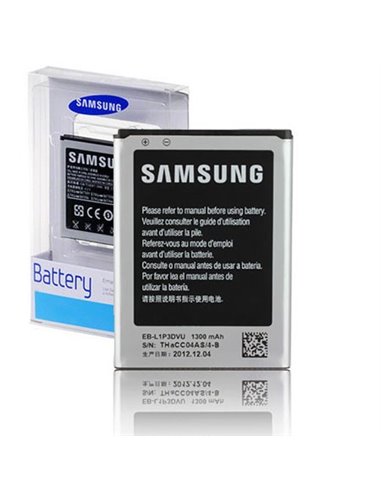 BATTERIA ORIGINALE SAMSUNG per S6810 GALAXY FAME, S6810P GALAXY FAME NFC 1300 mAh LI-ION CON TECNOLOGIA NFC EB-L1P3DVUC BLISTER