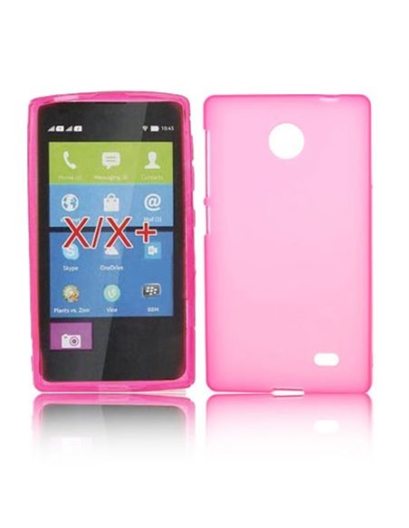 CUSTODIA GEL TPU SILICONE per NOKIA X, X+ COLORE ROSA