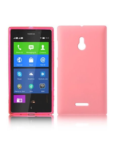 CUSTODIA BACK RIGIDA per NOKIA XL COLORE ROSA