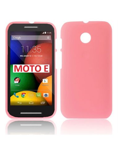 CUSTODIA BACK RIGIDA per MOTOROLA MOTO E (1Âª generazione) COLORE ROSA