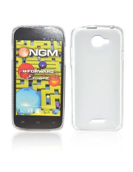 CUSTODIA GEL TPU SILICONE per NGM FORWARD ESCAPE COLORE BIANCO TRASPARENTE